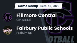 Recap: Fillmore Central  vs. Fairbury Public Schools 2020