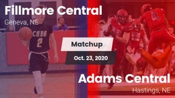 Matchup: Fillmore Central Hig vs. Adams Central  2020