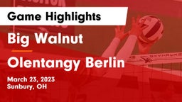 Big Walnut vs Olentangy Berlin  Game Highlights - March 23, 2023