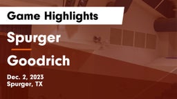 Spurger  vs Goodrich  Game Highlights - Dec. 2, 2023