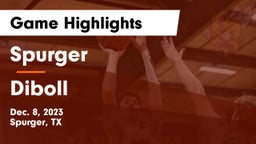 Spurger  vs Diboll  Game Highlights - Dec. 8, 2023