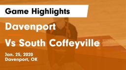 Davenport  vs Vs South Coffeyville Game Highlights - Jan. 25, 2020