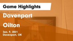 Davenport  vs Oilton  Game Highlights - Jan. 9, 2021