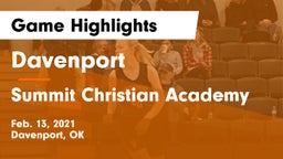 Davenport  vs Summit Christian Academy  Game Highlights - Feb. 13, 2021