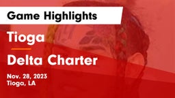 Tioga  vs Delta Charter Game Highlights - Nov. 28, 2023