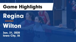 Regina  vs Wilton  Game Highlights - Jan. 21, 2020