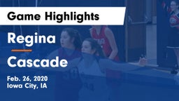 Regina  vs Cascade  Game Highlights - Feb. 26, 2020