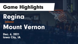 Regina  vs Mount Vernon  Game Highlights - Dec. 6, 2021