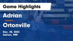 Adrian  vs Ortonville Game Highlights - Dec. 28, 2023