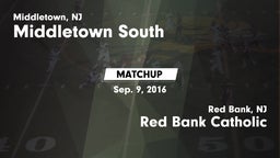Matchup: Middletown South vs. Red Bank Catholic  2016