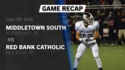 Recap: Middletown South  vs. Red Bank Catholic  2016