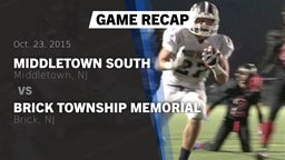 Recap: Middletown South  vs. Brick Township Memorial  2015