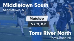 Matchup: Middletown South vs. Toms River North  2016