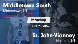Matchup: Middletown South vs. St. John-Vianney  2016