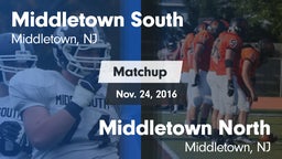 Matchup: Middletown South vs. Middletown North  2016