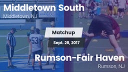 Matchup: Middletown South vs. Rumson-Fair Haven  2017