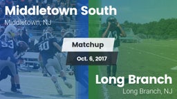 Matchup: Middletown South vs. Long Branch  2017