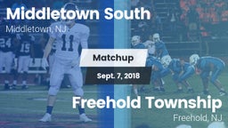 Matchup: Middletown South vs. Freehold Township  2018
