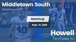 Matchup: Middletown South vs. Howell  2018