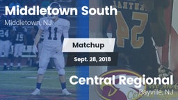Matchup: Middletown South vs. Central Regional  2018