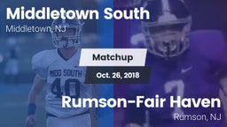 Matchup: Middletown South vs. Rumson-Fair Haven  2018