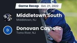 Recap: Middletown South  vs. Donovan Catholic  2022
