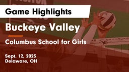 Buckeye Valley  vs Columbus School for Girls  Game Highlights - Sept. 12, 2023