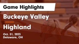 Buckeye Valley  vs Highland  Game Highlights - Oct. 31, 2023