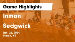 Inman  vs Sedgwick  Game Highlights - Jan. 22, 2024