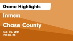 Inman  vs Chase County  Game Highlights - Feb. 26, 2024
