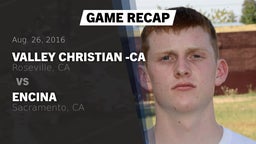 Recap: Valley Christian -CA vs. Encina  2016