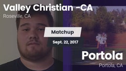 Matchup: Valley Christian vs. Portola  2017
