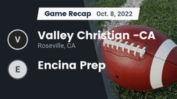 Recap: Valley Christian -CA vs. Encina Prep 2022