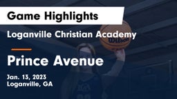 Loganville Christian Academy  vs Prince Avenue  Game Highlights - Jan. 13, 2023