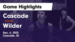 Cascade  vs Wilder  Game Highlights - Dec. 6, 2023