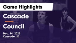 Cascade  vs Council  Game Highlights - Dec. 14, 2023