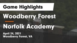 Woodberry Forest  vs Norfolk Academy Game Highlights - April 24, 2021