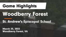 Woodberry Forest  vs St. Andrew's Episcopal School Game Highlights - March 25, 2022