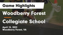 Woodberry Forest  vs Collegiate School Game Highlights - April 15, 2022