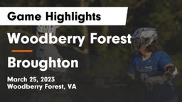 Woodberry Forest  vs Broughton  Game Highlights - March 25, 2023