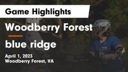 Woodberry Forest  vs blue ridge Game Highlights - April 1, 2023