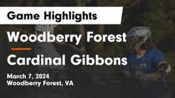 Woodberry Forest  vs Cardinal Gibbons  Game Highlights - March 7, 2024