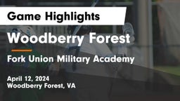 Woodberry Forest  vs Fork Union Military Academy Game Highlights - April 12, 2024