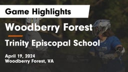 Woodberry Forest  vs Trinity Episcopal School Game Highlights - April 19, 2024