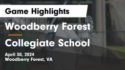 Woodberry Forest  vs Collegiate School Game Highlights - April 30, 2024