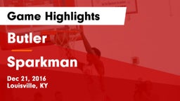 Butler  vs Sparkman Game Highlights - Dec 21, 2016