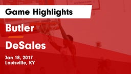 Butler  vs DeSales Game Highlights - Jan 18, 2017