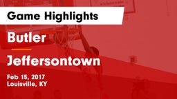 Butler  vs Jeffersontown Game Highlights - Feb 15, 2017