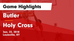 Butler  vs Holy Cross Game Highlights - Jan. 22, 2018