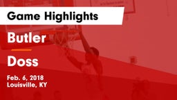 Butler  vs Doss Game Highlights - Feb. 6, 2018